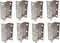 QCAA Three Fold Shutter Hinge, Half Surface for Shutter, Cabinet, Furniture, 2-1/2"