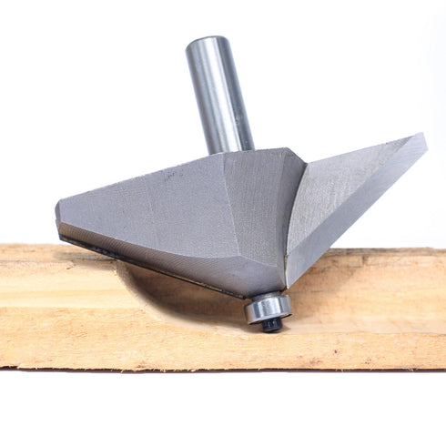 60 Bit,1/2" Shank,1-3/4" Depth,1" Degree Extra Large Chamfer Router Cutting Cutting Length Horse Nose Bevel Bits,Eased