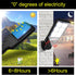 IP65 (B-72COB) Solar Street Lights Outdoor Waterproof, Solar Powered Street Lights Dusk to Dawn with Motion Sensor, LED