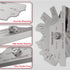 YESWELDER MG-11 Metal Weld Fillet Gages Set (7PCS) for Welding Inspection Test Ulnar MM & Inch