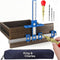 King&Charles Cabinet Hardware Jig with Automatic Hole Punch and Drill Bits for Handles and Pulls