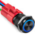SARDVISA 16mm Latching Push Button Switch, 12V DC On Off Power Button