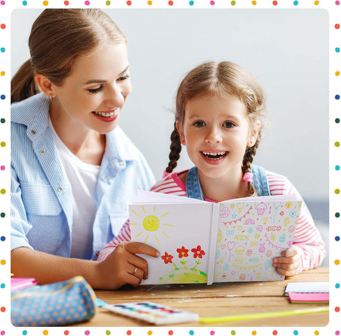 SATINIOR 20 Pcs Hardcover Blank Book for Kids | 6 x 8 Inch DIY Story Writing & Sketchbooks for Classroom