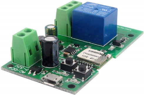 1 Channel WiFi Momentary Inching Relay Self-Lock Switch Module, DIY WiFi Garage Door Opener