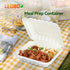 Take Out Containers, BPA Free Plastic To Go Containers with Lids, 65-Pack 30 oz Reusable Meal Prep Clamshell Boxes