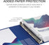 Samsill Durable 1.5 Inch Binder, D Ring Customizable Clear View Binder, Blue, 4 Pack, Holds 350 Pages