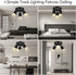 3 GU10 Bulb Light Track Lighting Fixtures Ceiling, Matte Black Round Directional Ceiling Spotlight, Flush Mount