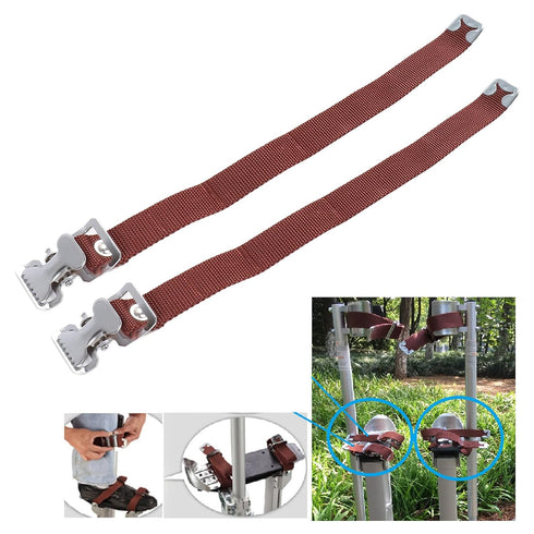 2Pcs Leg Band Strap, Adjustable Nylon Drywall Stilt Ankle Straps with Aluminum Alloy Buckle for Home Improvement