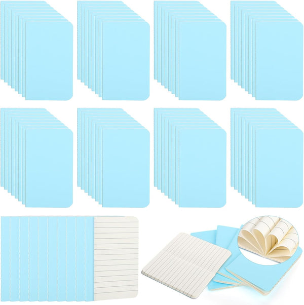 Harloon 100 Pcs Mini Notebooks, 4 x 2.5 Inches, Small Lined Pocket Journals for Employee Appreciation Gifts
