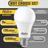 Halco ProLed Led Light Bulbs A19 2 Non Dimmable, Frosted 120V, 60W Equivalent Efficient 9W, 720 Lumen, 15000 Hours, E26, 6 Pack (4000k Cool White) by Halco Lighting Technologies