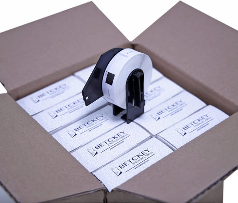 BETCKEY Compatible Multipurpose Labels, Replacement for Brother DK-1204 (2/3" x 2-1/8") for Brother QL Printers