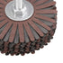 uxcell Abrasive Cloth Flap Wheel, 1/4-Inch Shank for Woodworking, Root Carving, Furniture Polishing, 320 Grit
