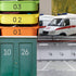 5 inch Number Stencils, 20PCS 0-9 Address Curb Stencil Kit, Reusable Plastic Interlocking Stencils with Masking Tape