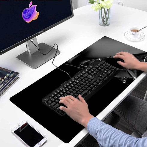 Large XXL Mouse Pad with Stitched Edges & Non-Slip Rubber Base (15.7X31.5 inch)