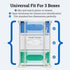 3 PERFORMORE Large Disposable Glove and Facial Tissue Wire Rack - Glove Box Holder, Medical Glove Holder, Holds Up