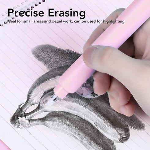 Electric Eraser, Automatic Pencil Eraser with Proper Size, Easy Strong ABS Design and 20 Refills for Artwork