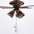 4 Set 19.7 Inch Patelai Pcs Fan Pull Chain Extension Decorative Crystal Ornaments Clear Prism Ceiling Ball Fan Light