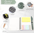 Tenceur 10 Set Inspirational Gifts - Bulk Aesthetic Spiral Notebook Journals with Sticky Note Notepad, Motivational Pen
