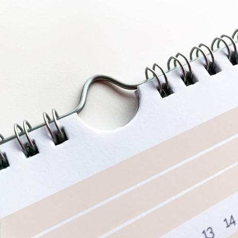 HADIGU Habit Tracker Calendar, Undated 12 Month with Spiral Bound and Hanger, A4 size (8.3"x11.7")