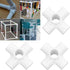 10PCS PVC Plastic Pipe Connector, 6 Way Elbow Fittings for 25mm Inner Diameter Pipe (White)