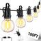 ZJOJO LED Outdoor String Lights,100FT Outdoor Lights for Patio with 32 Shatterproof