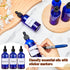 Tessco 20 Pack 3.4 oz Dropper Bottles, Empty Glass Bottles with Dropper Top Cap and Accessories for Oils