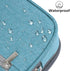 YONZONE Big Capacity Pencil Case - Large Pouch with 3 Multi Compartments for Office Stationery Organizer, Light Blue