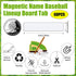 Deekin 60 Pack Magnetic Name Lineup Board Tabs, 2.36 x 0.51 Inches, White Magnetic Dry Erase Labels for Home Office