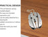 Mini Keychain Set - 6-in-1 Multitool Plier, Adjustable Wrench & Carry Case, Multifunctional All In One