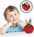 Set 2pcs Veemoon Strawberry Pen Holder Cute Desktop Storage Multi-functional Stationery Organizer for Office and Makeup