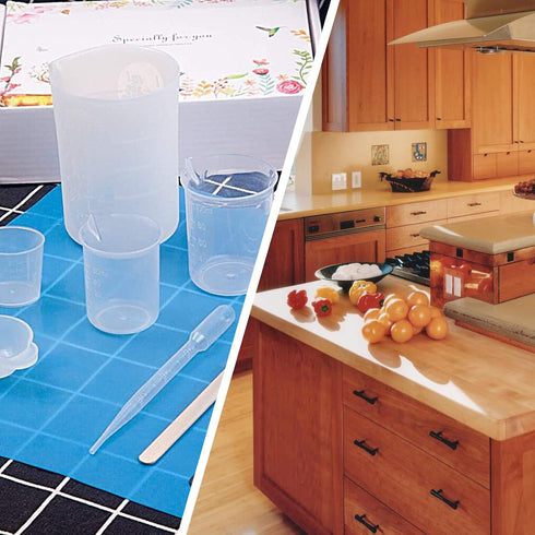 250ml-300ml Plastic Graduated Beaker (1 Pack), Transparent PP Mixing Cup for Kitchen Lab Measuring