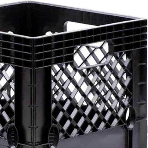 Juggernaut Storage 16 Quart Stackable Black Crate with Handles – Heavy-Duty Plastic, 2 Pack for Home, Office, Garage
