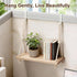 Cubicle Shelf Hanging, Office Cubicle Wall Shelf with Rope Adjustable Hooks, Office Decor Desk Accessories, Organizer