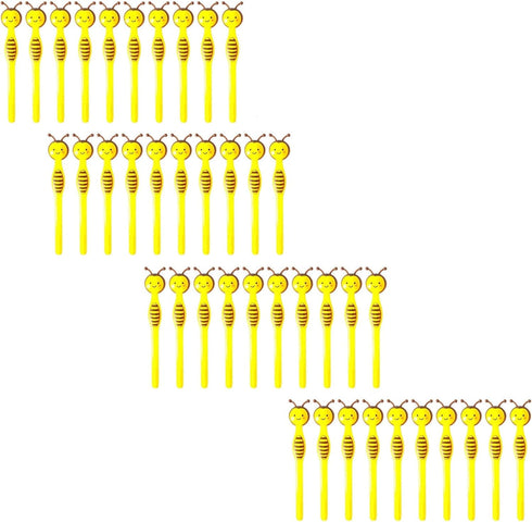 MIAO YUAN 40PCS Cute Bees Gel Pens - Bumble Bee Party Favors for Child, Women, Coworkers, Black Ink