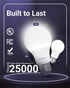 Sunco Lighting - 10 Pack 3W=40W A19 LED Light Bulbs CRI91 2700K White, 250 Lumens, E26 Medium Base, Indoor/Outdoor, Super Bright, Instant On, Frosted Lens, Lamp for Bedroom Dining Living Room UL by Sunco Lighting