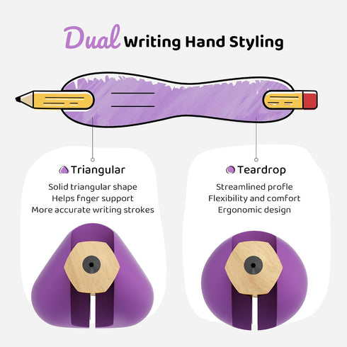ELETIUO Adults,6-Pack Pencil Grips for Kids and Silicone Holders for Handwriting,Drawing,and Coloring,Ergonomic