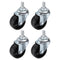 PATIKIL 1.5 Inch Stem Casters Wheels, 4 Pack Wire Shelf Caster Threaded