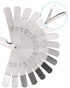 Feeler Gauges Set, 32 Blades Stainless Steel Dual Marked Metric and Standard SAE Valve Thickness Gauge