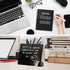 Clear Acrylic Dry Erase White Board 8"x6", Portable Frameless Desktop Message Board with Magnetic Stand