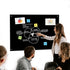 Magnetic Glass Board, 24 x 18 Inches Glass Whiteboard, Black Dry Erase Board