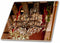 3dRose A Beautiful Chandelier in a Mexican Restaurant with Red Tones and