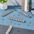 BENECREAT 4 Pcs 6 Holes A7 Ring Binder Mechanism Replacement Kit with Screws