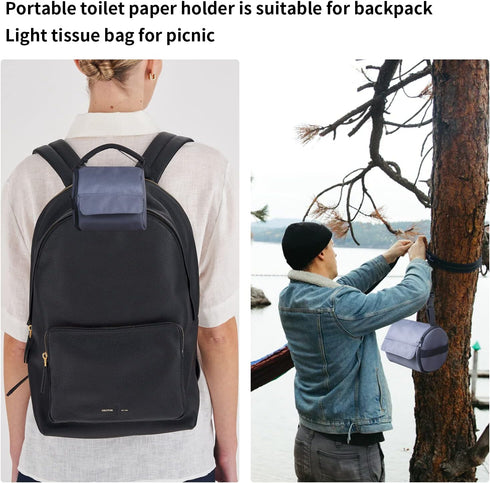 Hanging Camping Toilet Paper Holder Kitchen Waterproof Paper Towel Holder Organizer Car Bathroom Toilet Paper Protector
