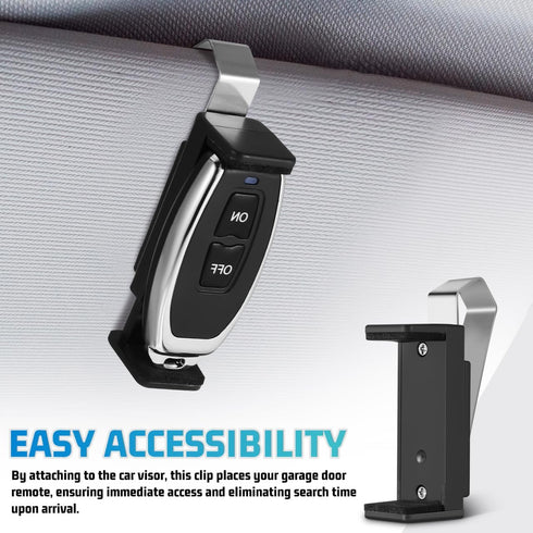1.75-2.75 Inch STOBOK Adjustable Garage Door Remote Holder for Car Visor Universal Sun Visor Clip for Garage Opener