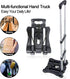 110-lbs Sutekus Folding Hand Truck and Dolly Lightweight Portable Luggage Cart for School Travel Office Moving (Black)