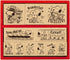 Beverly Snoopy Stamp Hanko Wooden Reward Stamp Set, English SDH-112