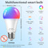 Bulbs, Dimmable Bulb, A19, 9W 800 (4 Pack) Meliya LED Smart Light Color Changing & Timing Smart WiFi and Bluetooth
