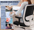 Helishy Back,Sciatica,Tailbone Gel Seat Cushion for Long Sitting Pressure Relief (Extra Large & Thick) - Non-Slip Gel