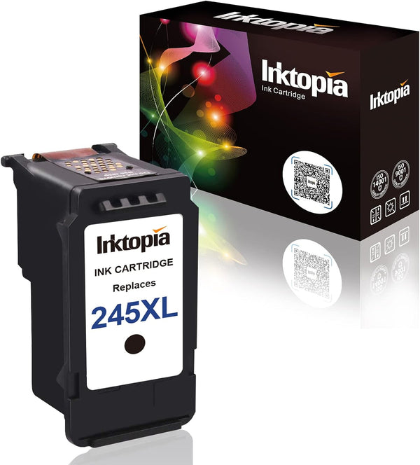 Inktopia Compatible Ink Cartridge Replacement for Canon PG 245XL 245 XL (Single Black)