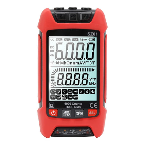 Digital Multimeter, DC AC Voltmeter, High Accuracy Tester Kit, Backlight LCD Display, Test Leads